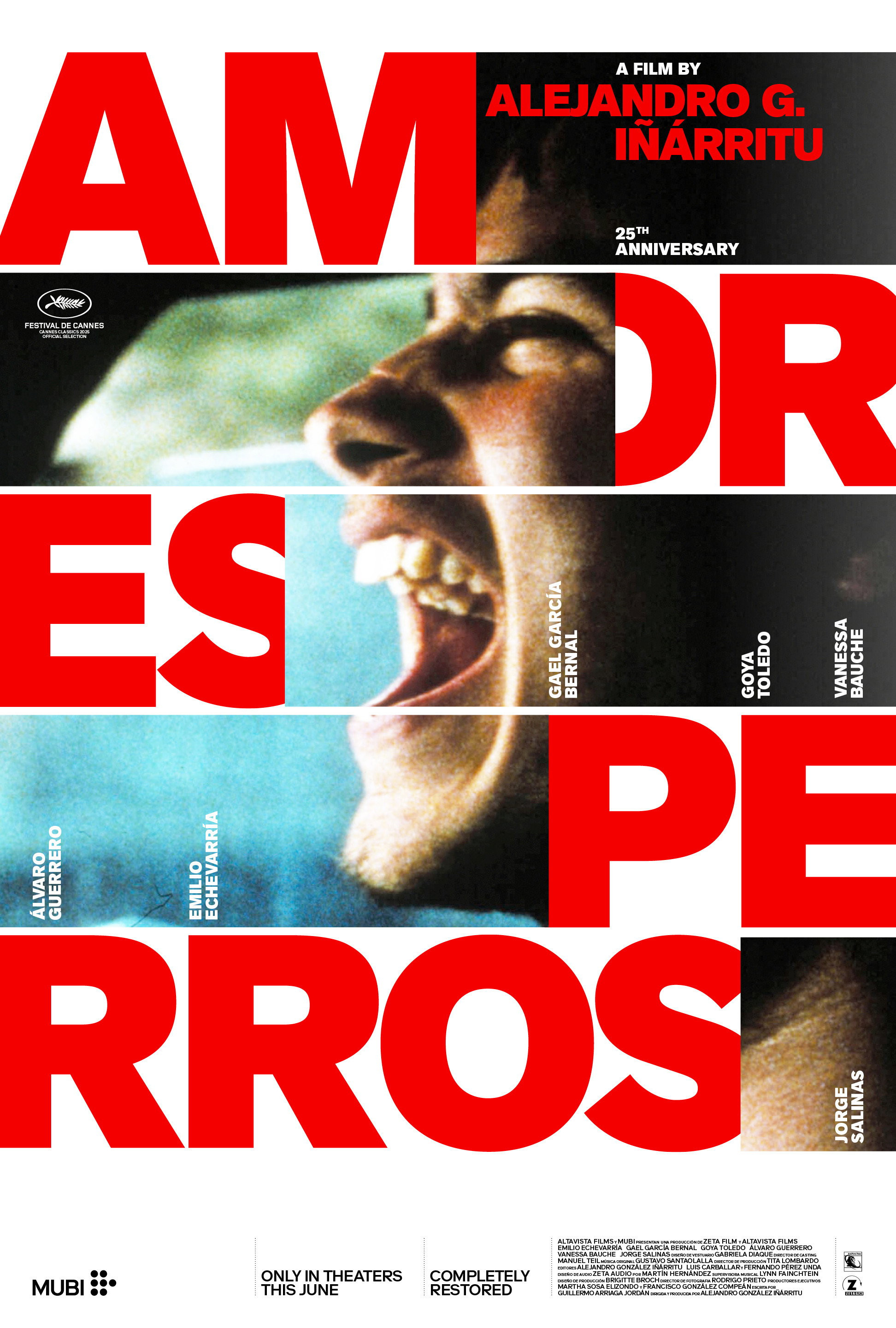 Watching the restored version of Amores Perros